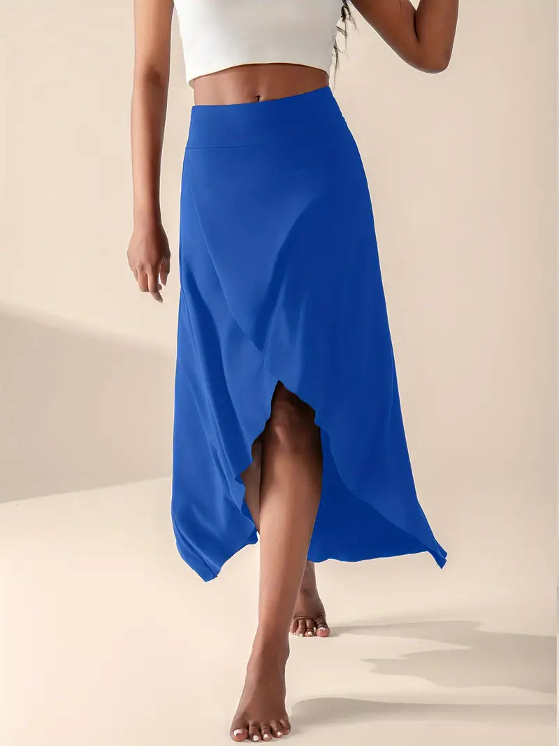 Mira – Rok met Hoge Taille, Split en Zakken
