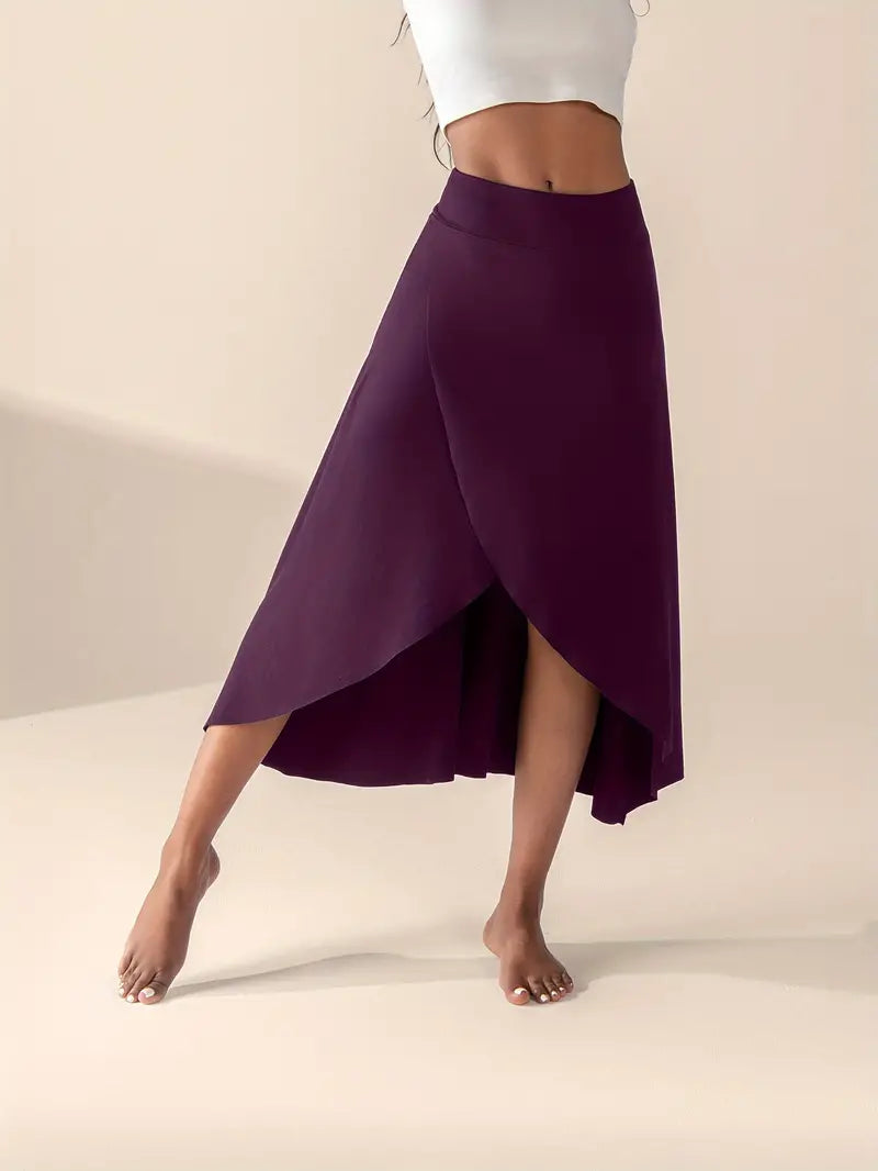 Mira – Rok met Hoge Taille, Split en Zakken