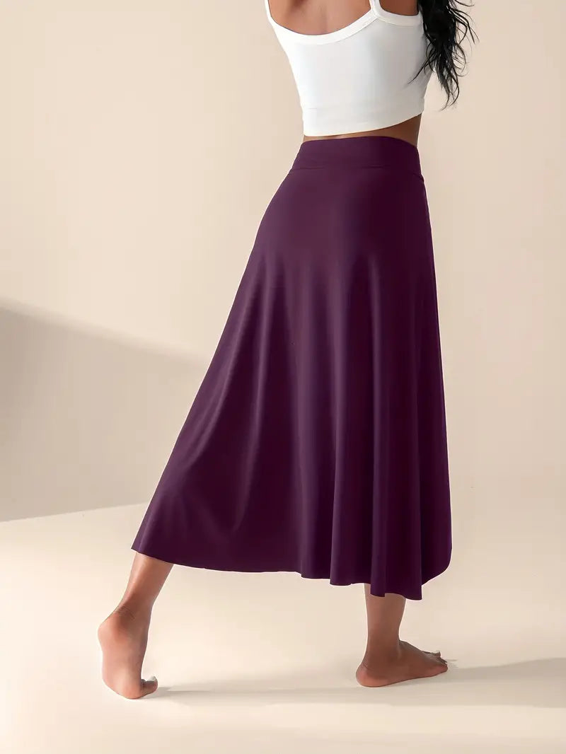 Mira – Rok met Hoge Taille, Split en Zakken