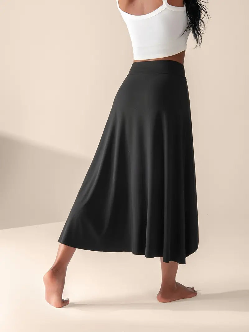 Mira – Rok met Hoge Taille, Split en Zakken