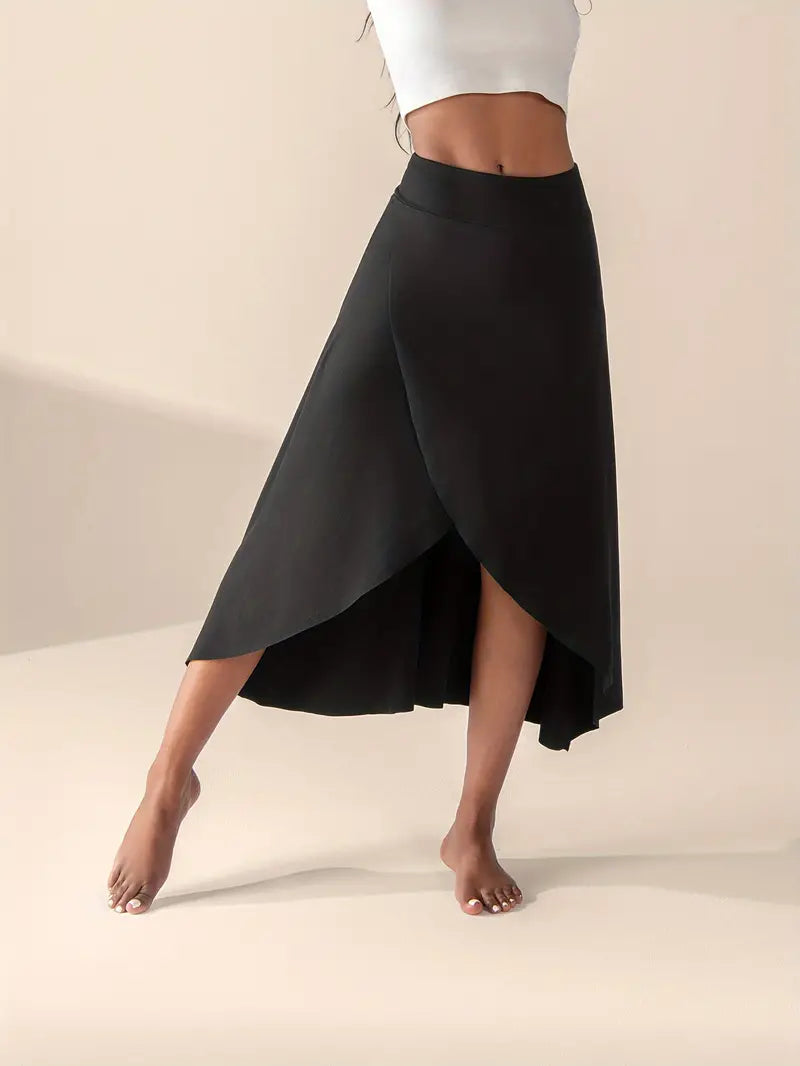 Mira – Rok met Hoge Taille, Split en Zakken
