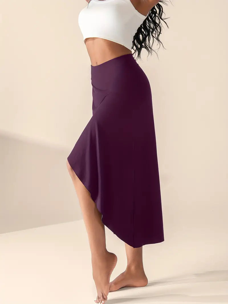 Mira – Rok met Hoge Taille, Split en Zakken