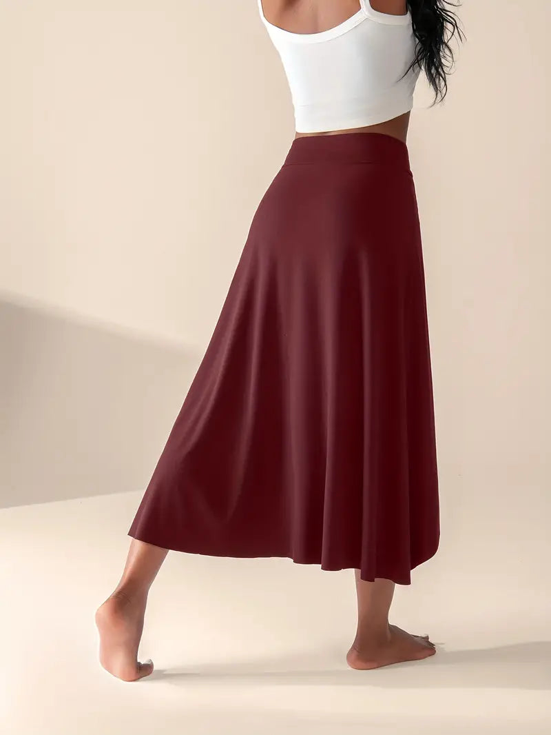 Mira – Rok met Hoge Taille, Split en Zakken