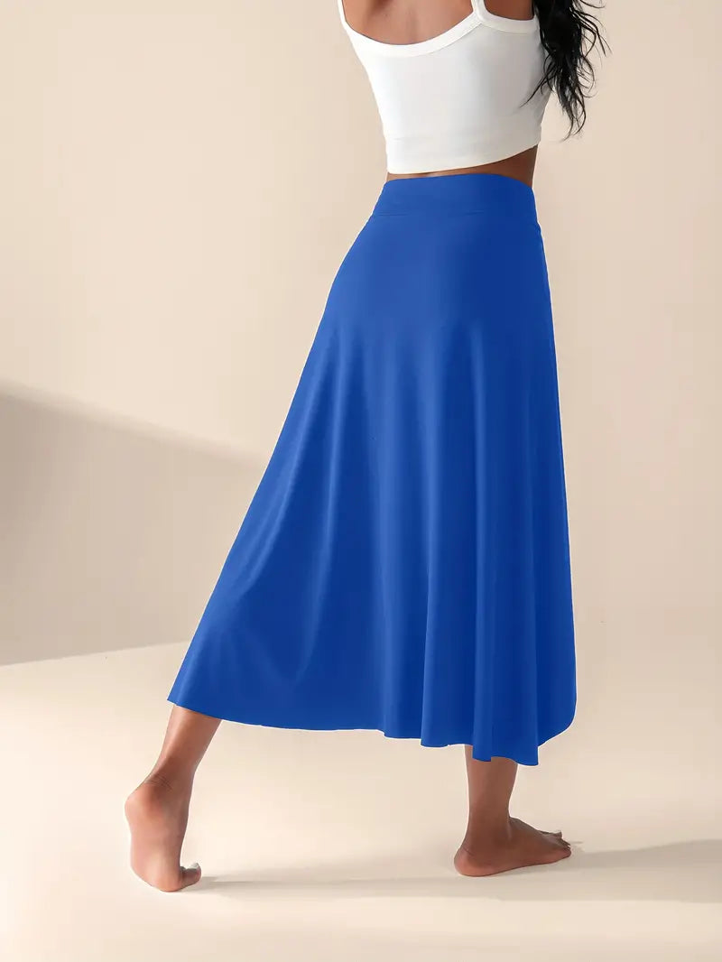 Mira – Rok met Hoge Taille, Split en Zakken