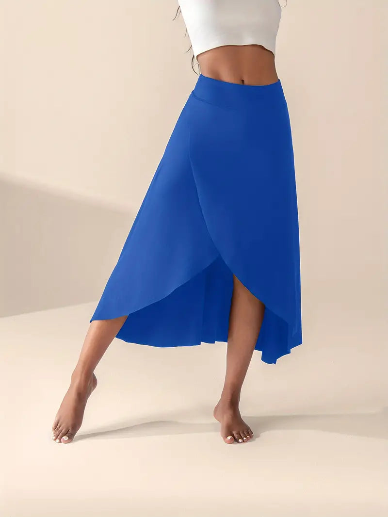 Mira – Rok met Hoge Taille, Split en Zakken
