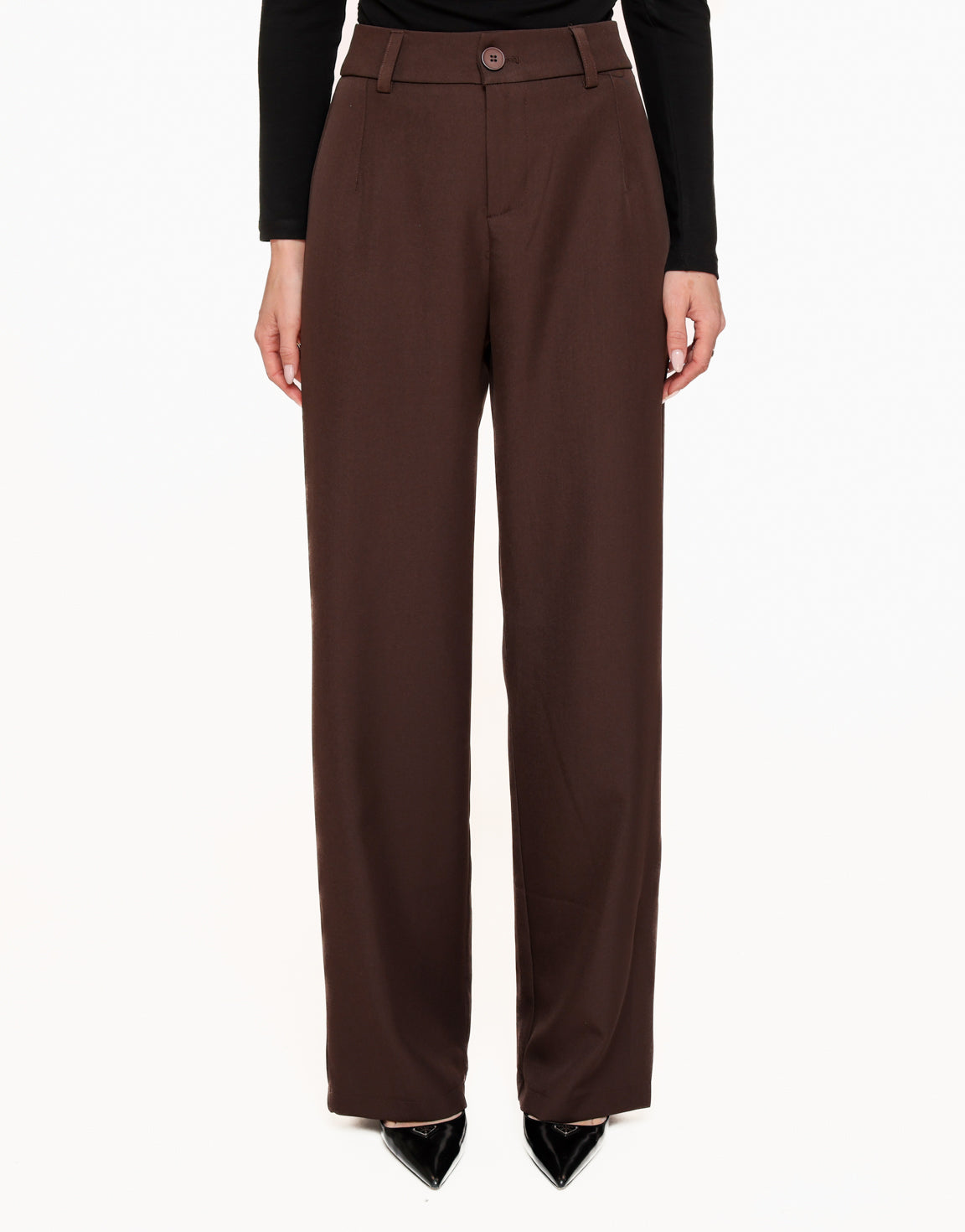 Tijdloze Pantalon in Donkerbruin – Klassiek en Elegant