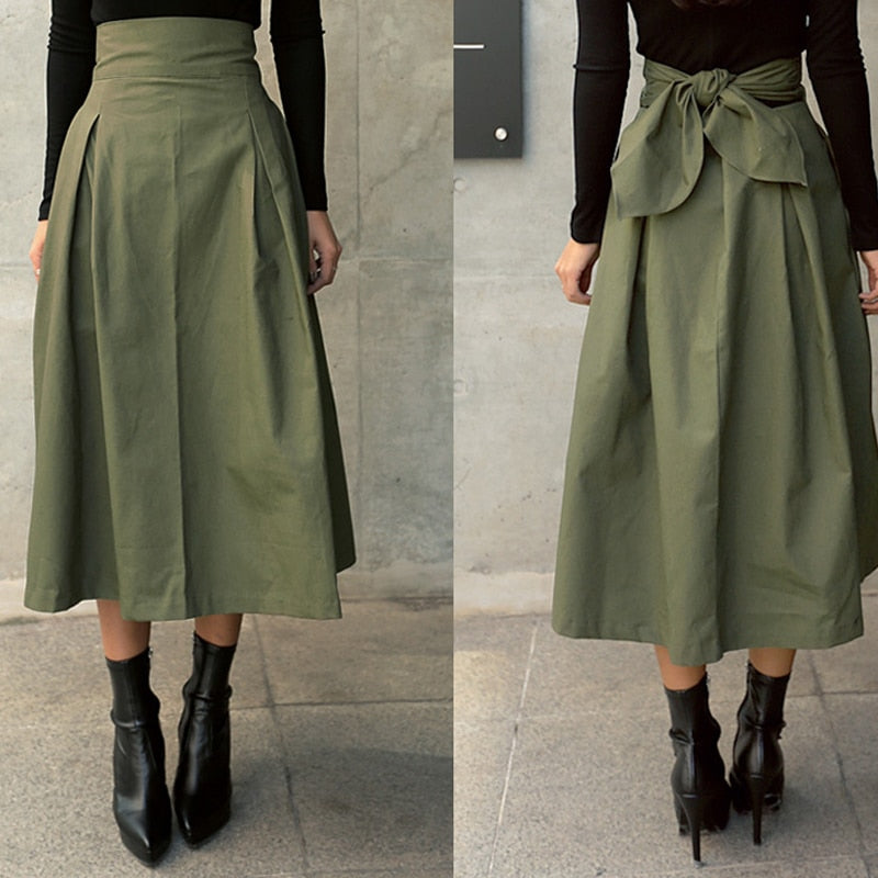 Midi-rok - Hoge Taille - Ceintuurrok - Klokrok - Lange Rokken