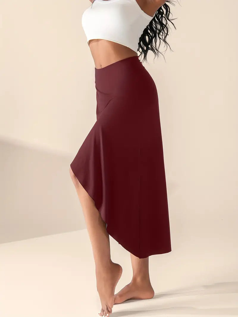 Mira – Rok met Hoge Taille, Split en Zakken