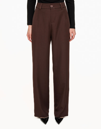 Tijdloze Pantalon in Donkerbruin – Klassiek en Elegant