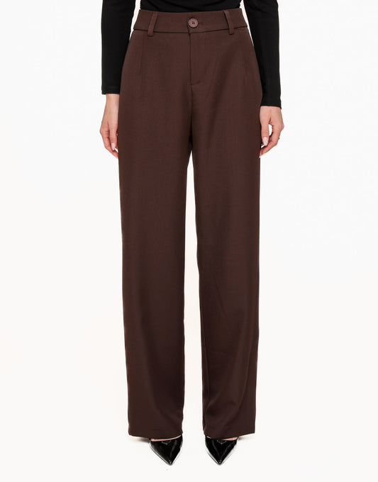 Tijdloze Pantalon in Donkerbruin – Klassiek en Elegant