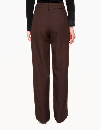 Tijdloze Pantalon in Donkerbruin – Klassiek en Elegant