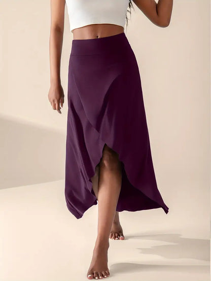 Mira – Rok met Hoge Taille, Split en Zakken